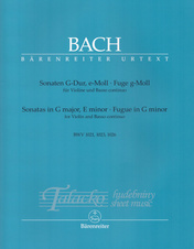 Two Sonatas and a Fugue for Violin and Basso Continuo BWV 1021, BWV 1023, BWV 1026